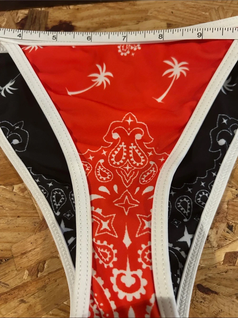 Wildfox Red Bandana Print Bikini Set - Two Piece Swimwear